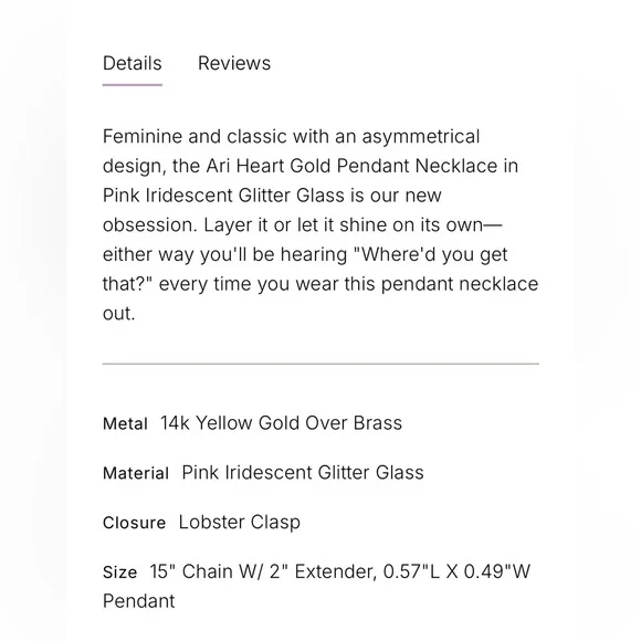 NWT Kendra Scott Ari Heart Necklace - Picture 6 of 6